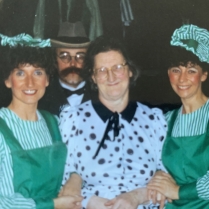 L-R: Denise Evans, wardrobe mistress, Marion Thomas, Glen Jones