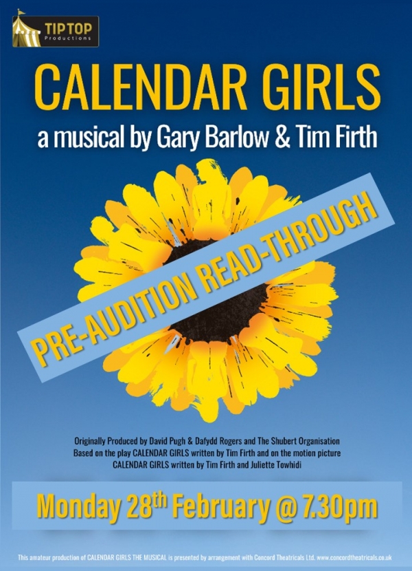 Calendar Girls - Pre-audition read-through